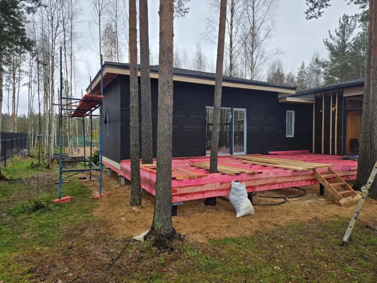 1п. Строительство дома из СИП панелей Ленинградская обл.