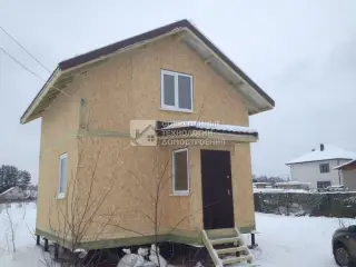 Строительство дома 6.1x5.4 площадь 66 м.кв.