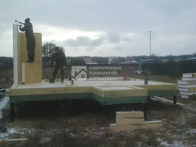 Недавно построили - Строительство дома 6.1x5.4 66 м.кв. - фото - 1