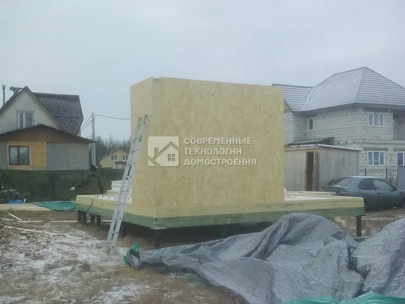 Недавно построили - Строительство дома 6.1x5.4 66 м.кв. - фото - 2