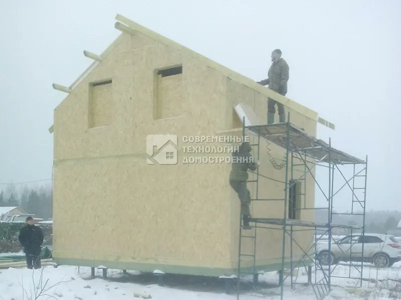 Недавно построили - Строительство дома 6.1x5.4 66 м.кв. - фото - 4