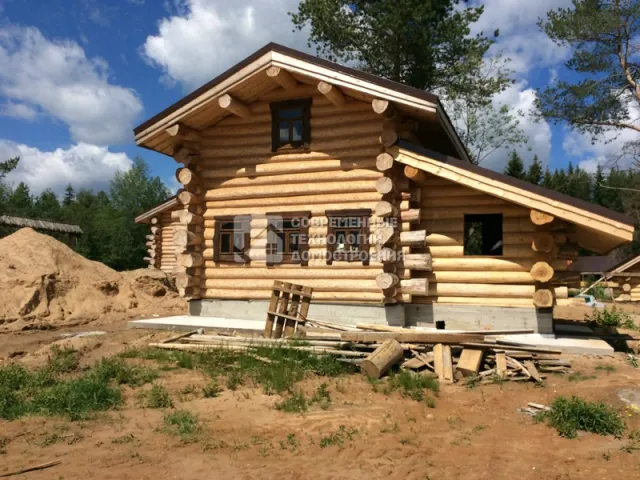 Строительство дома из бревна под ключ