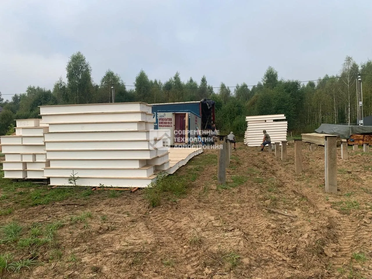 Недавно построили - Строительство дома в д. Поповка - фото - 1