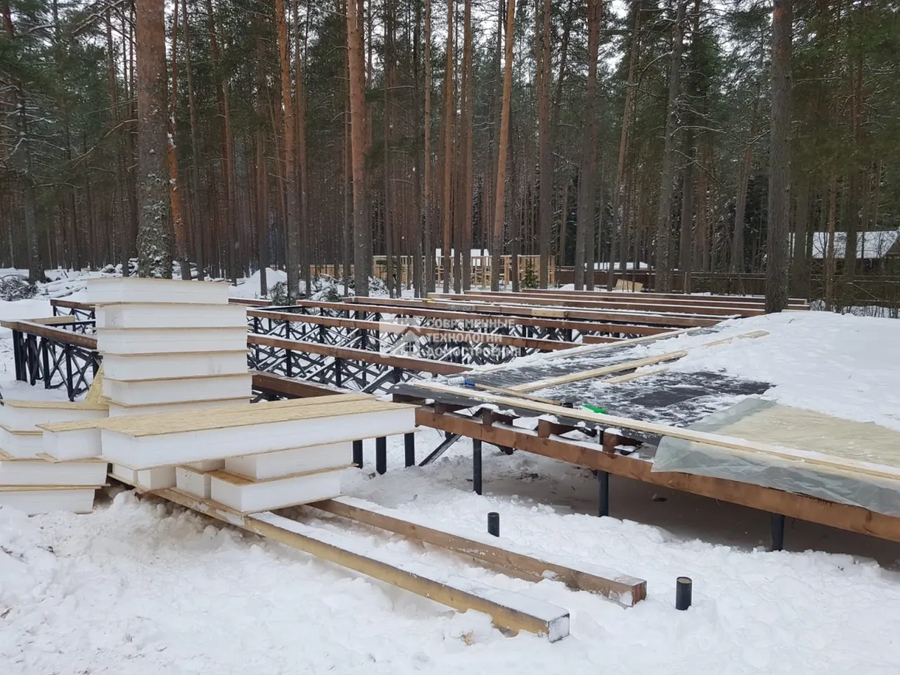 Недавно построили - Строительство ресторана в нп. Турбаза «Лисицкий Бор» - фото - 1